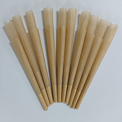Weißer 30mm Filter privater Logo Printed Hemp Pre Roll-Kegel-Browns