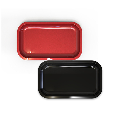 Tin Plate Custom Rolling Tray-Tabak-Metallbehälter 27X16mm für trockenes Kraut